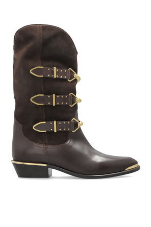 Isabel Marant Leather ankle boots Heiko | Women's Shoes | Vitkac